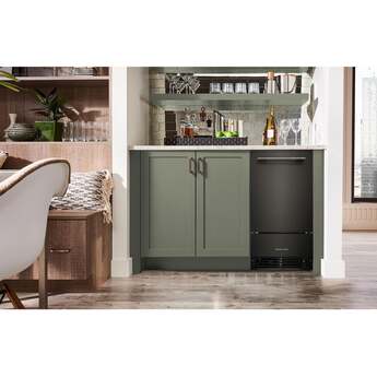 KitchenAid 18 Inch Automatic Ice Maker With Drop-Down Door And Pump: Black Ore — thumbnail 12